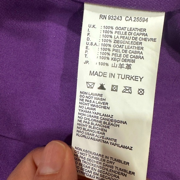 Diesel genuine leather biker jacket - Picture 6 of 6